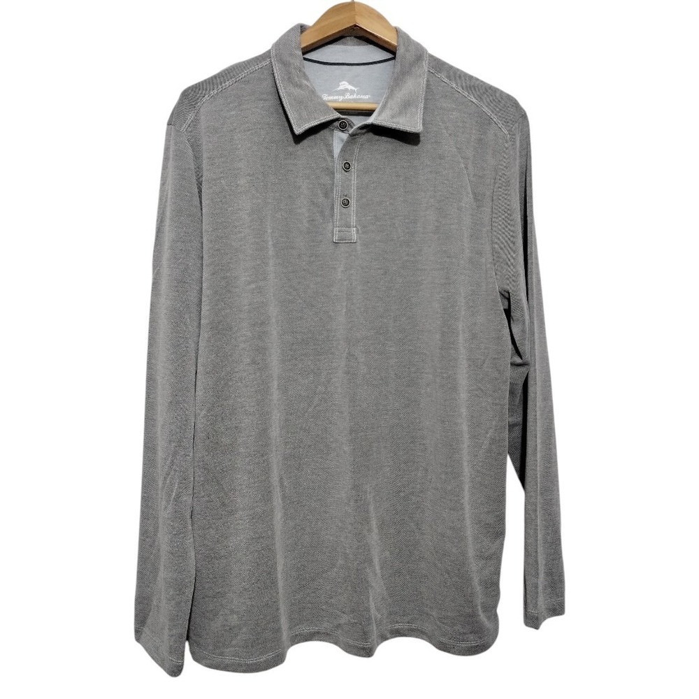 Tommy Bahama Long Sleeve‎ Polo Shirt Men's XL Golf Preppy Coastal